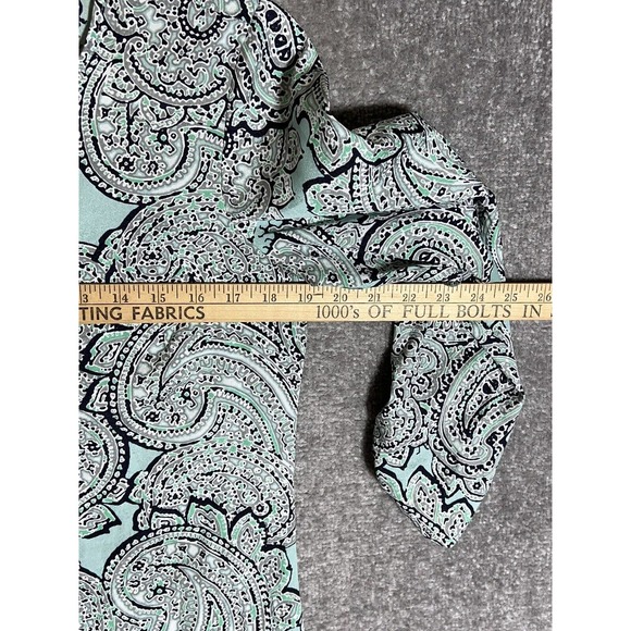 The Limited Paisley Tunic Top Womens Size Small Roll Tab Sleeves Pullover Hi Low - Picture 13 of 14